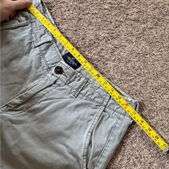 American Eagle Khaki Longboard Shorts Men Size 32 Gray - Picture 4 of 6